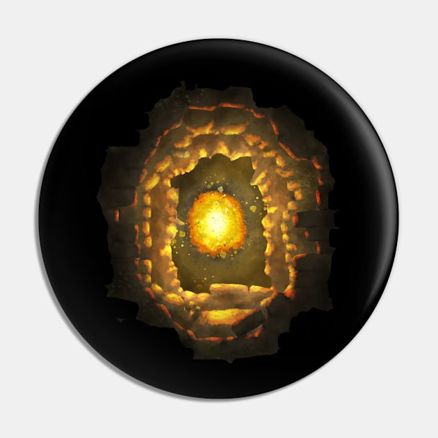 Fiery Temple Pin by SuRReal3D