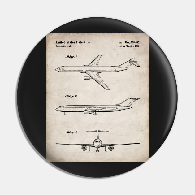 Boeing 777 Airliner Patent - 777 Airplane Art - Antique Pin by patentpress