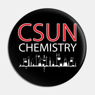 CSUN Chemistry (White Print) Pin