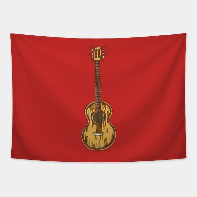 Acoustic Guitar Tapestry by deepfuze