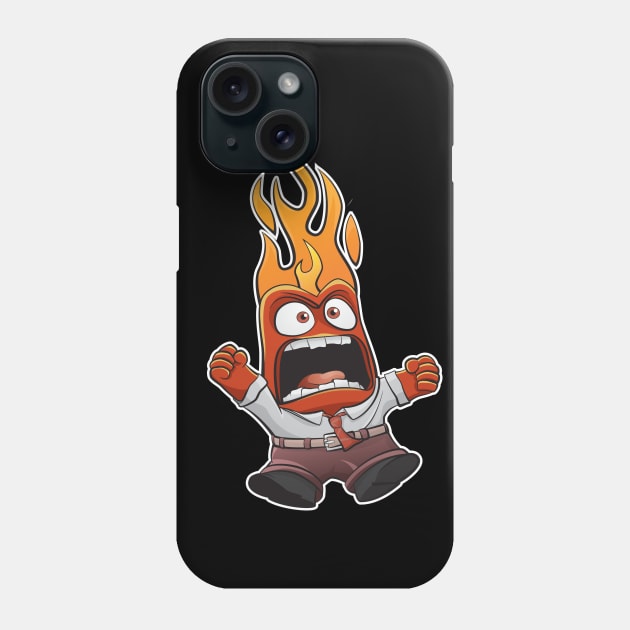 Anger T-shit Phone Case by casbuijsman