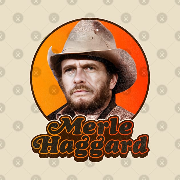 Retro Merle Haggard Legend Design by darklordpug