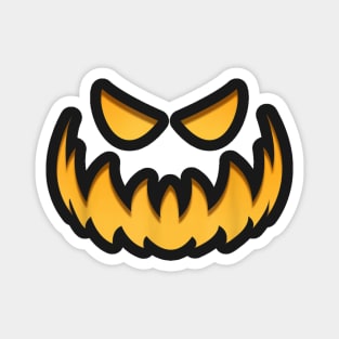 halloween scary evil pumpkin funny pumpkin head Magnet