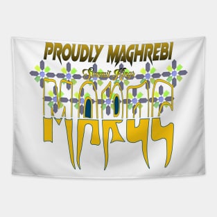 Proud Morocco Flag Gift Moroccan Lovers For Men's Women's Proudly Maghrebi Tapestry