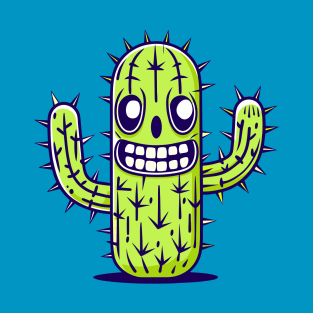 Creepy Cactus of cartoon T-Shirt