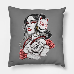 Geisha Mask Pillow