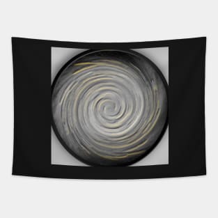 yellow spiral clocks Tapestry