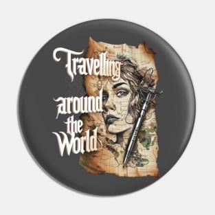 TRAVELLING AROUND THE WORLD Pin