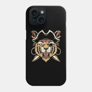 Tiger Pirate Vintage Traditional Tattoo Phone Case