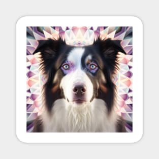 Fractal Design of A Border Collie Magnet