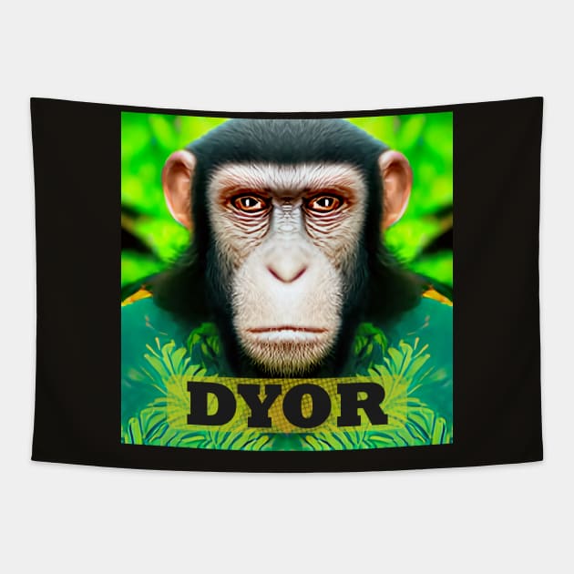 Funny Monkeys Humorous Apes Animals memes Tapestry by PlanetMonkey