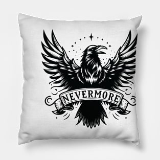 Nevermore Raven - Gothic Edgar Allan Poe Gothic Pillow