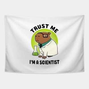 Trust me I'm a scientist Capybara Scientist Tapestry