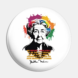 Golda Meir Pin