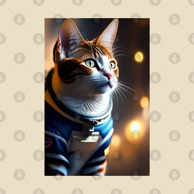 StarStruck Cat in a Spacesuit by Prints Charming