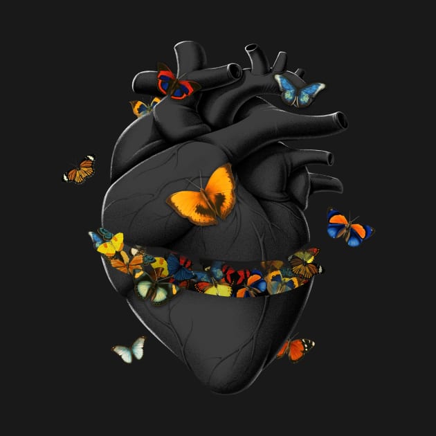 Hurting Black Heart Butterfly by Tobe Fonseca by Tobe_Fonseca