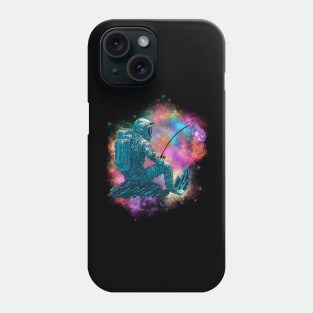 Astronaut Fishing In Space Phone Case