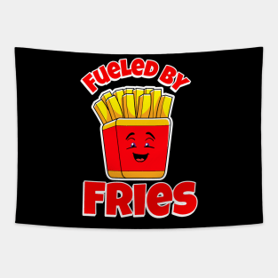 FUNNY Food French Fries Fueled By Fries Tapestry