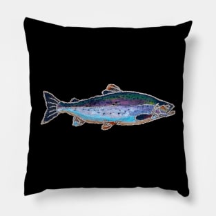 Fishes in Stiches 020 Trout Pillow