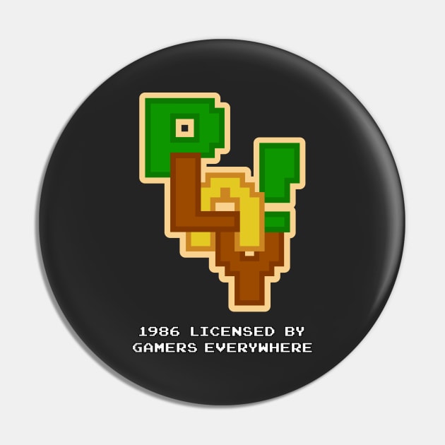 Pixel Play 1986 - Hero Colors Pin by TheGamingGeeks