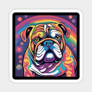 Psychedelic Bulldog Magnet