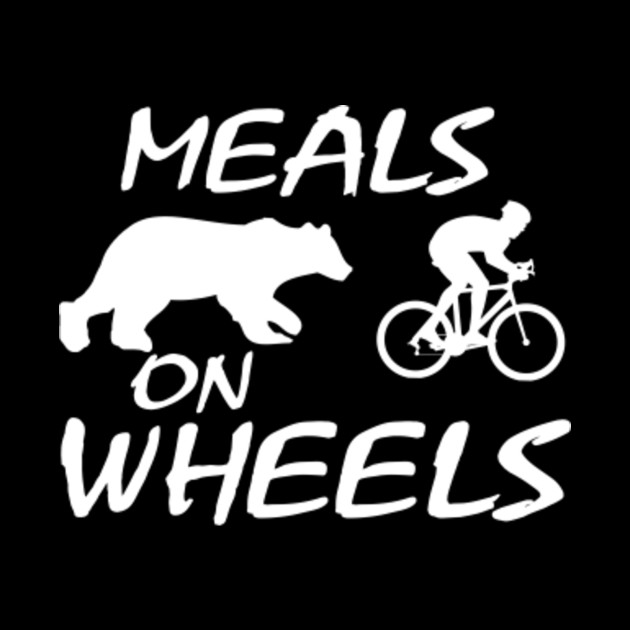 Meals On Wheels Bear Chasing Biking Bicycle Bicycle Tapestry