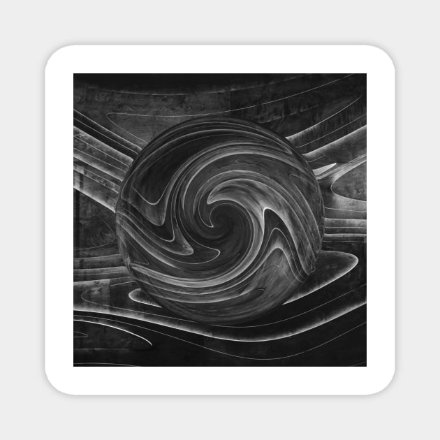 Gray Faux Wood Design Magnet by Moon Art