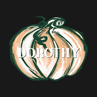 Halloween DOROTHY Watercolor Pumpkin Jack O Lantern Handpainted T-Shirt