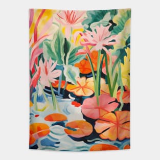 Lillypad Nature Pond Matisse Inspired Tapestry