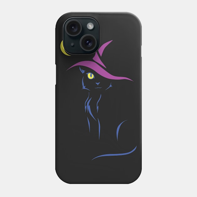 Halloween Black Cat Phone Case by SakuraDragon