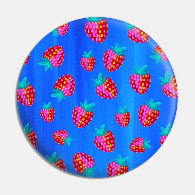 Strawberry Pin by Christine Borst Creative Studio