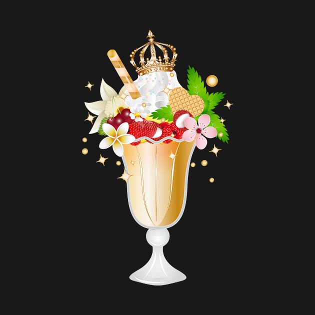 royally garnished sundae for ice cream lovers by Kisho