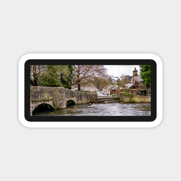 Sheepwash Bridge over the River Wye, Ashford in the Water, Derbyshire Magnet by yackers1