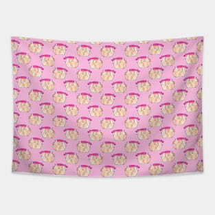 Axolotl and Pig Pattern Tapestry