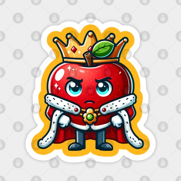 apple the wise king Magnet by Ferdi Everywhere