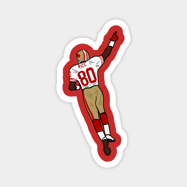 Jerry Rice Celebration San Francisco 49ers Nfl Magnet Teepublic