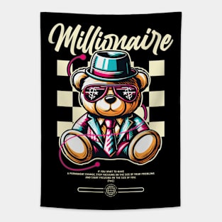 Millionaire Rich Bear Tapestry