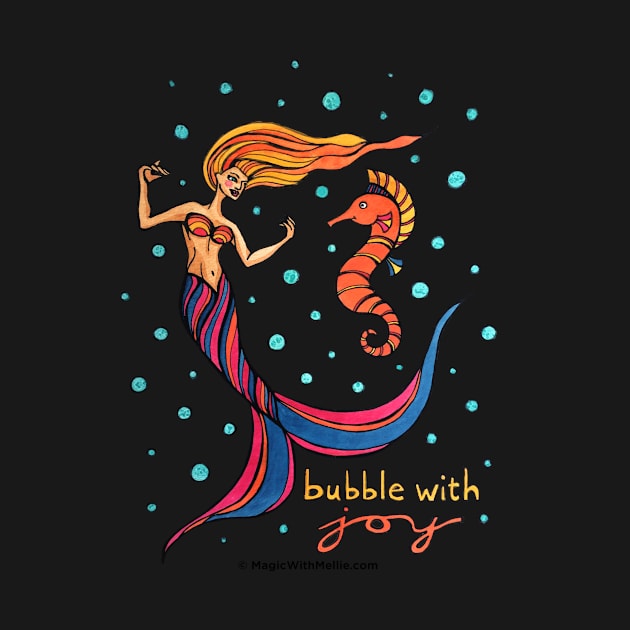 Bubble with Joy - Mermaid Mantras series by mellierosetest