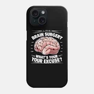 Tumor Recovery Brain Surgery Survivor Post Cancer Phone Case