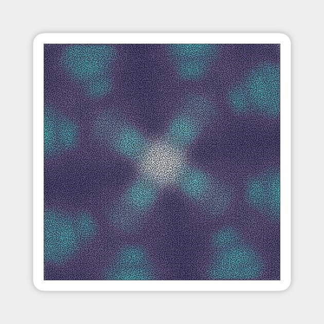 Dark Maze pattern Magnet by ngmx