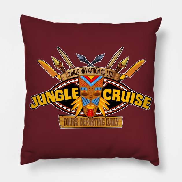 Jungle Cruising Pillow by EnchantedTikiTees