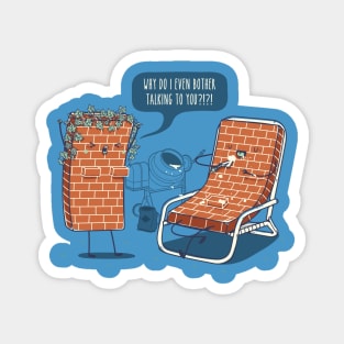 Brick Wall Blues Magnet