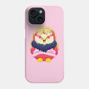 The little red owl wear barbie dress for Men or Women Kids Boys Girls love owl Phone Case