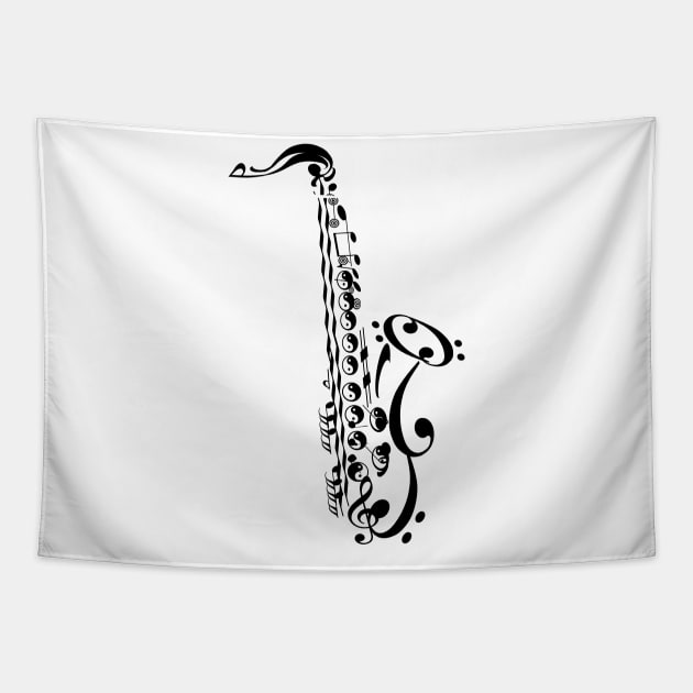 Saxophone Tapestry by Saleire