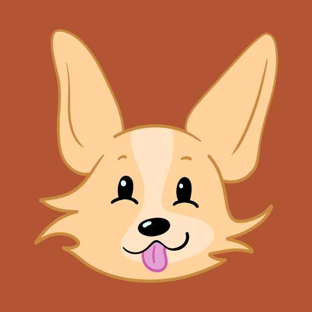 Cute Corgi Face by KelseyLovelle