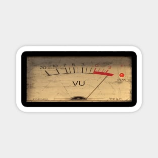 db level decibel meter vintage audio vu volume analog panel Magnet