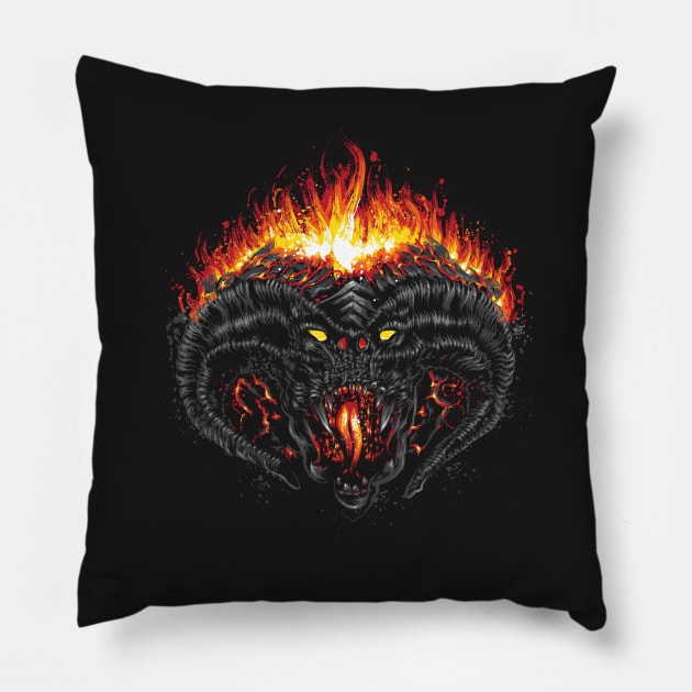 Demon of Morgoth Pillow by DrMonekers