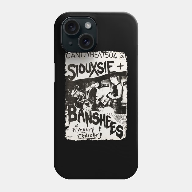 Retro Poster Siouxsie and the Banshees Phone Case by BillyK1d