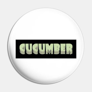 Comic Book Cucumber Pin