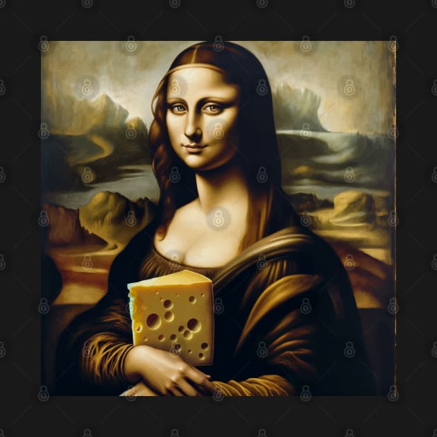 Mona Lisa Cheese Connoisseur: Celebratory National Cheese Lover Day by Edd Paint Something